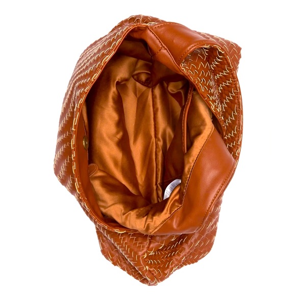 Deux Lux Weave Hobo Bag In Honey - Picture 3 of 4